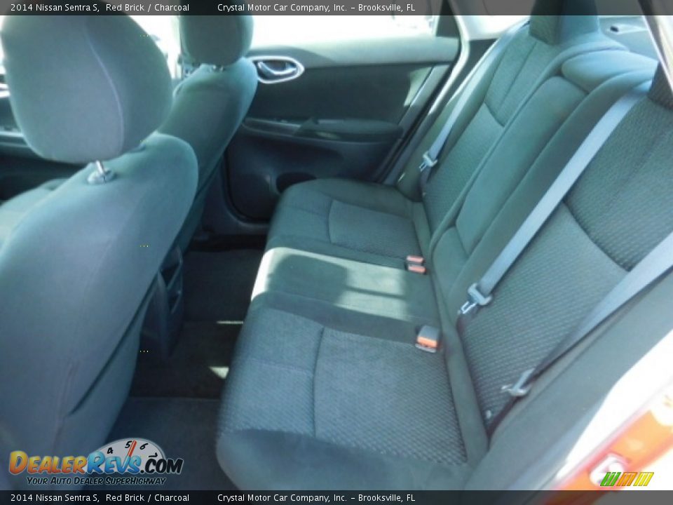 2014 Nissan Sentra S Red Brick / Charcoal Photo #5