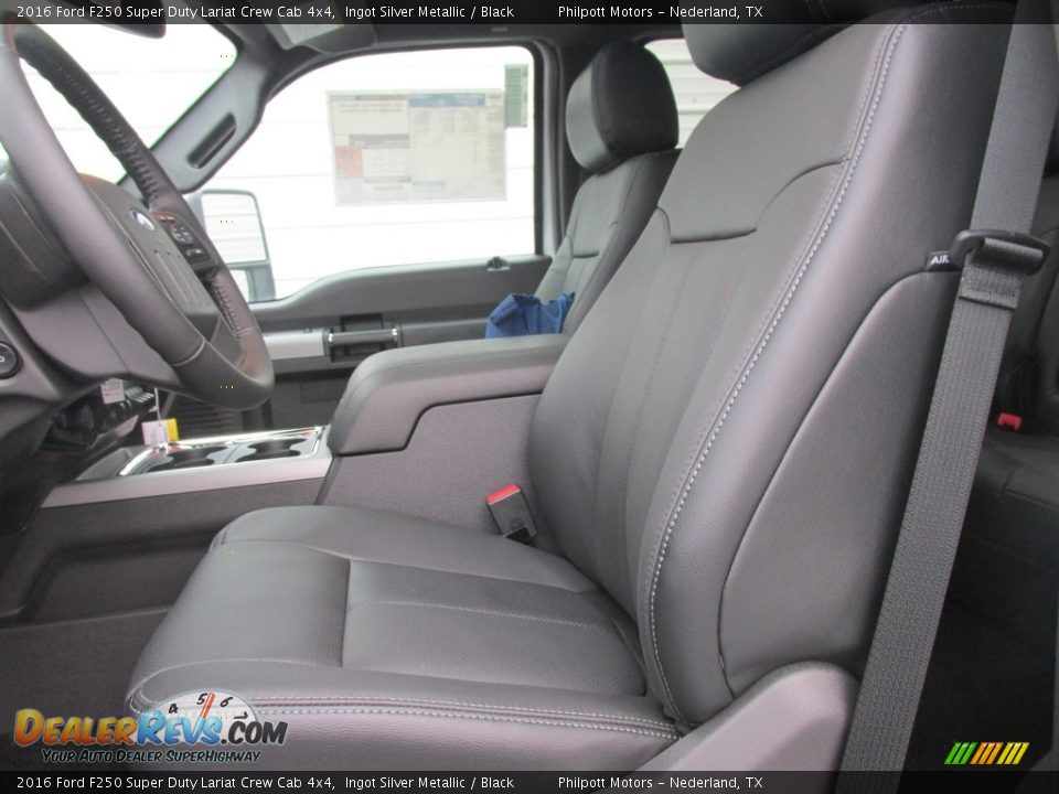 2016 Ford F250 Super Duty Lariat Crew Cab 4x4 Ingot Silver Metallic / Black Photo #24