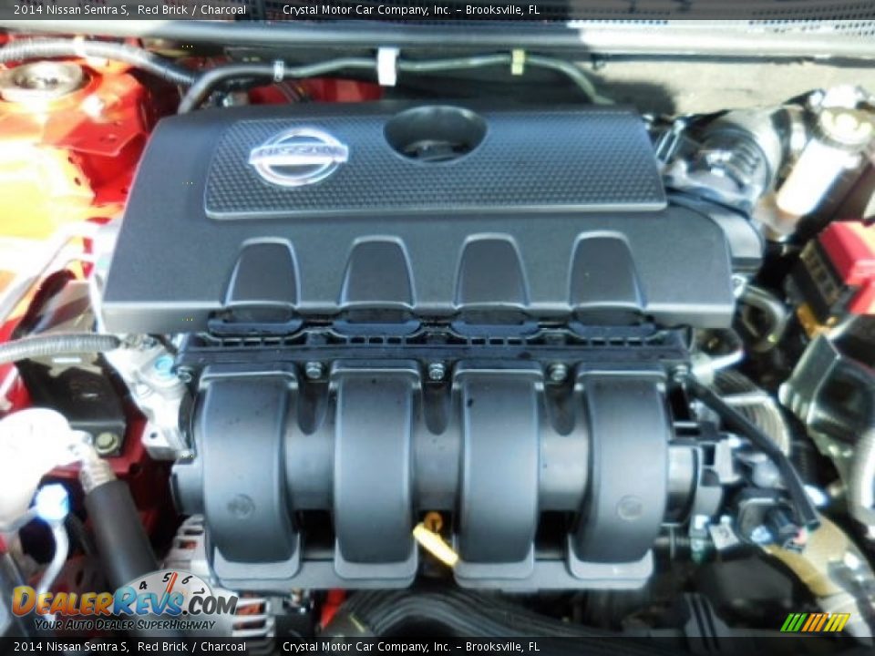 2014 Nissan Sentra S Red Brick / Charcoal Photo #16