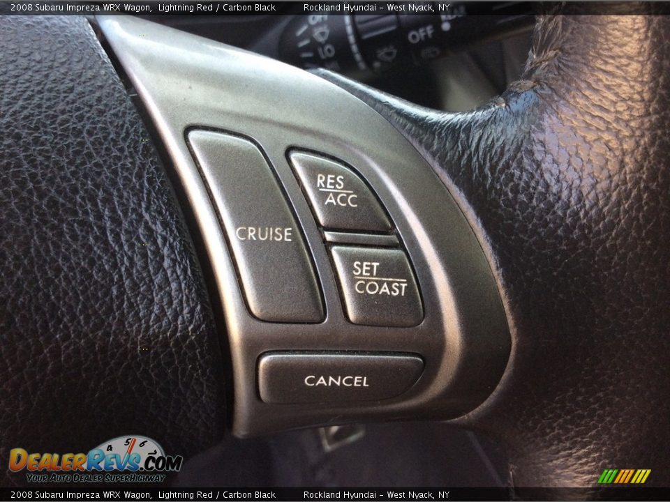 2008 Subaru Impreza WRX Wagon Lightning Red / Carbon Black Photo #17