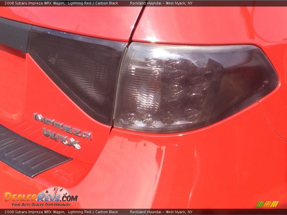 2008 Subaru Impreza WRX Wagon Lightning Red / Carbon Black Photo #21