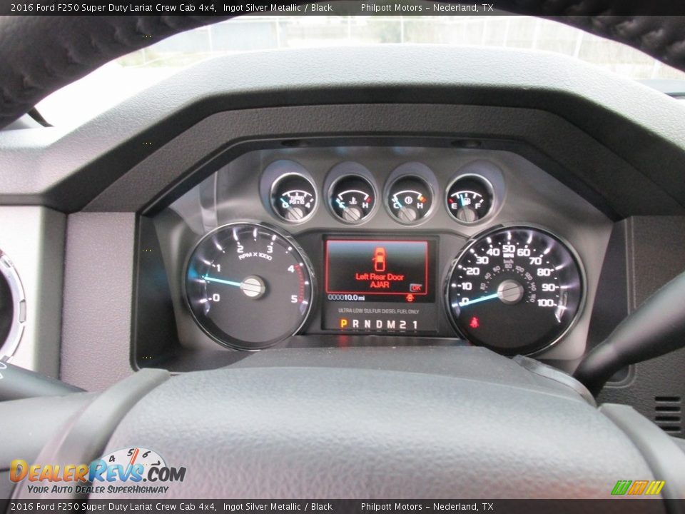 2016 Ford F250 Super Duty Lariat Crew Cab 4x4 Ingot Silver Metallic / Black Photo #36