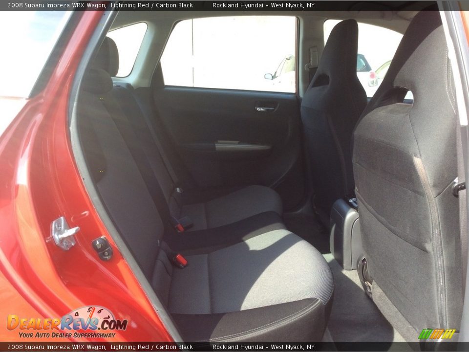 2008 Subaru Impreza WRX Wagon Lightning Red / Carbon Black Photo #22
