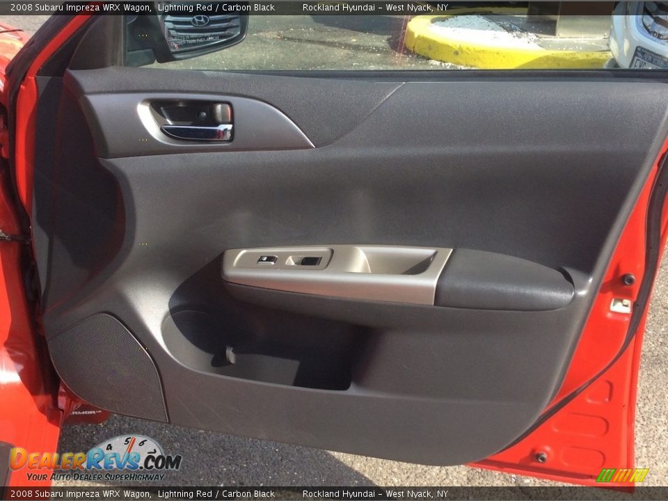 2008 Subaru Impreza WRX Wagon Lightning Red / Carbon Black Photo #23