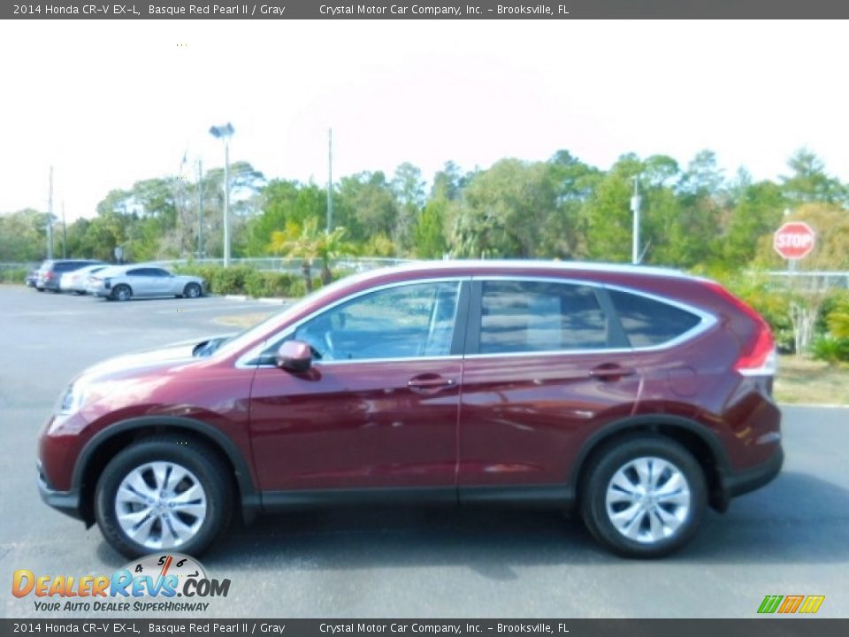 2014 Honda CR-V EX-L Basque Red Pearl II / Gray Photo #2