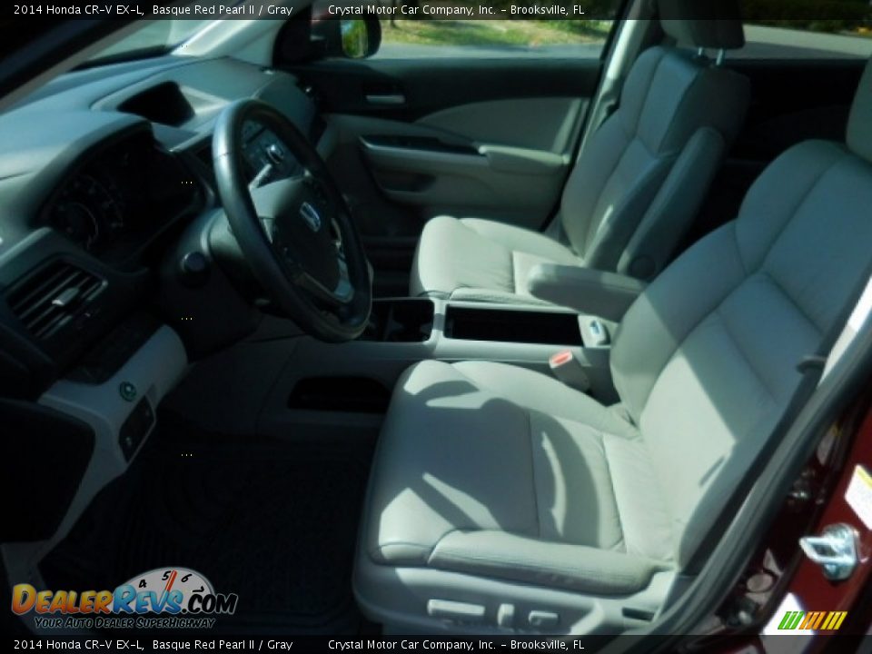 2014 Honda CR-V EX-L Basque Red Pearl II / Gray Photo #4