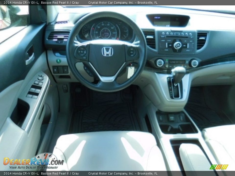 2014 Honda CR-V EX-L Basque Red Pearl II / Gray Photo #6