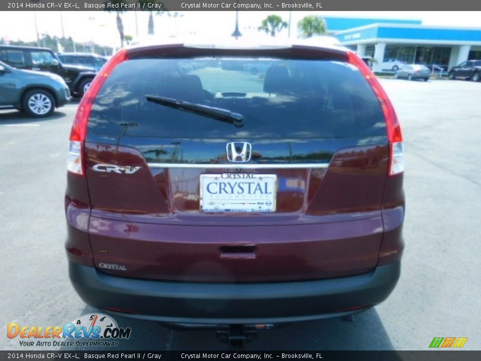 2014 Honda CR-V EX-L Basque Red Pearl II / Gray Photo #8