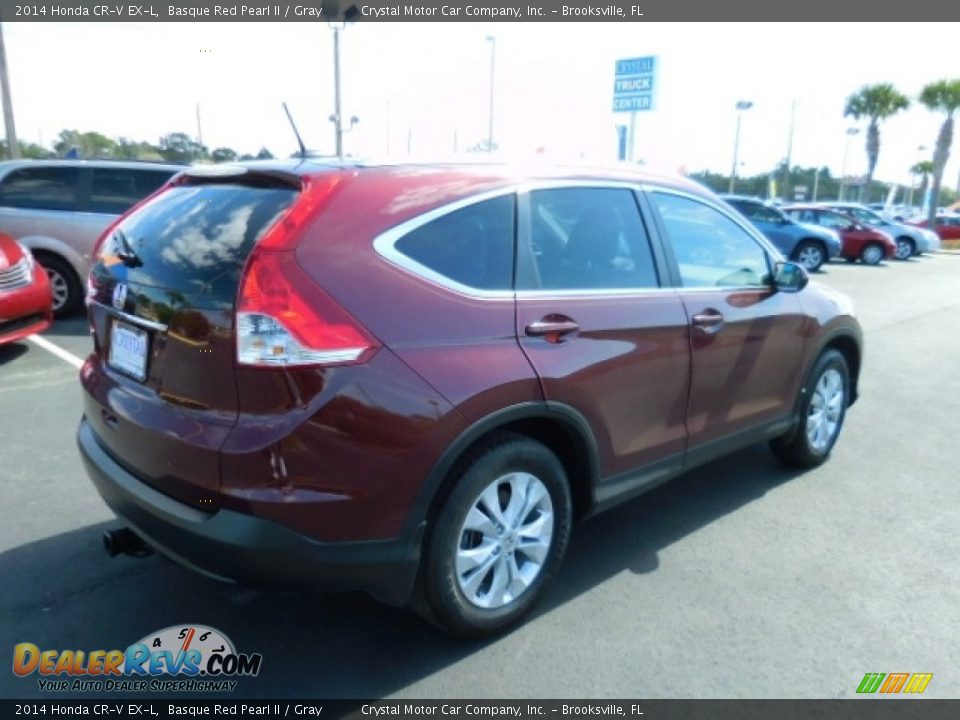 2014 Honda CR-V EX-L Basque Red Pearl II / Gray Photo #9