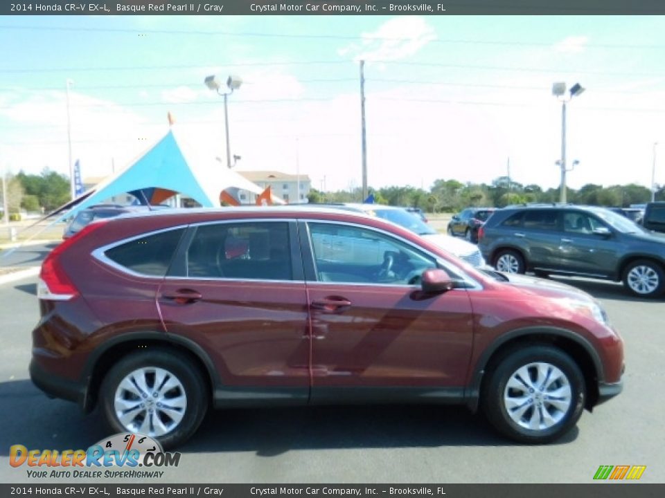 2014 Honda CR-V EX-L Basque Red Pearl II / Gray Photo #10
