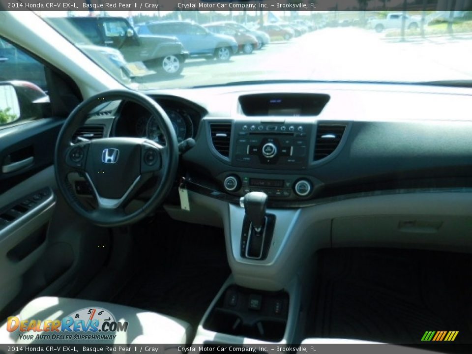 2014 Honda CR-V EX-L Basque Red Pearl II / Gray Photo #12