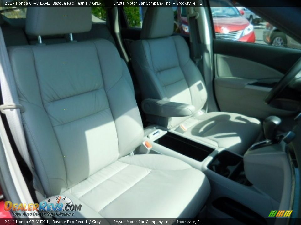 2014 Honda CR-V EX-L Basque Red Pearl II / Gray Photo #13