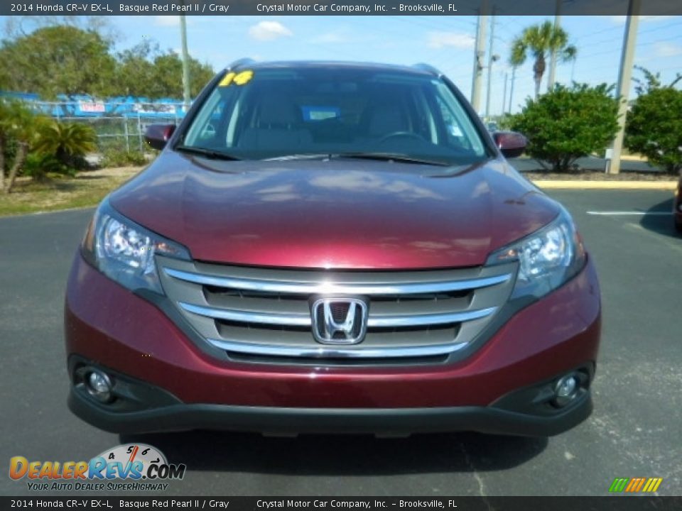 2014 Honda CR-V EX-L Basque Red Pearl II / Gray Photo #14