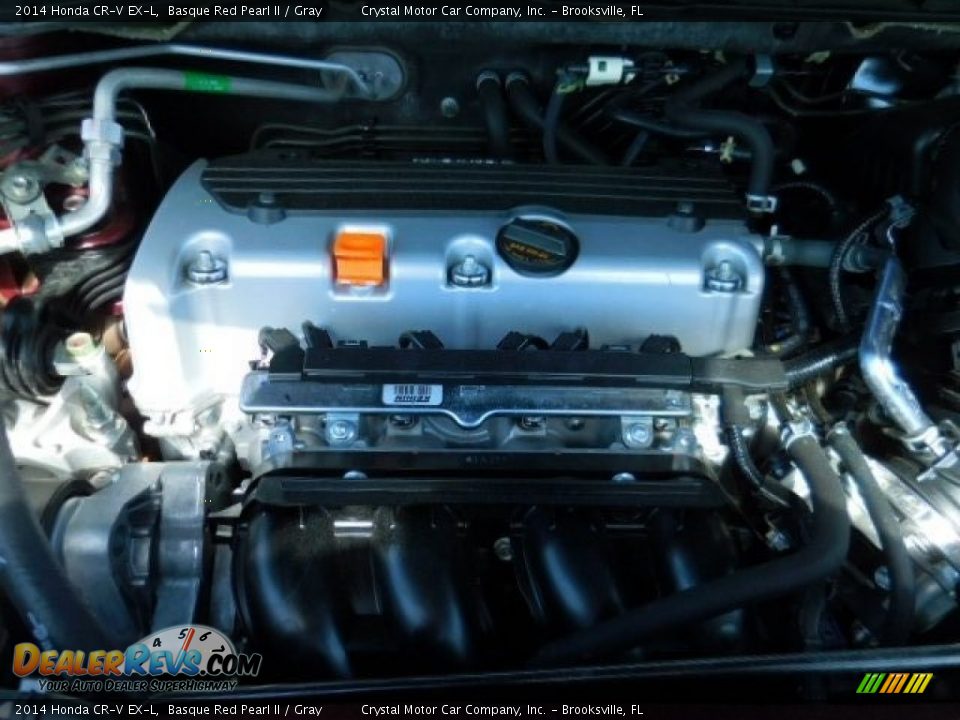 2014 Honda CR-V EX-L Basque Red Pearl II / Gray Photo #17