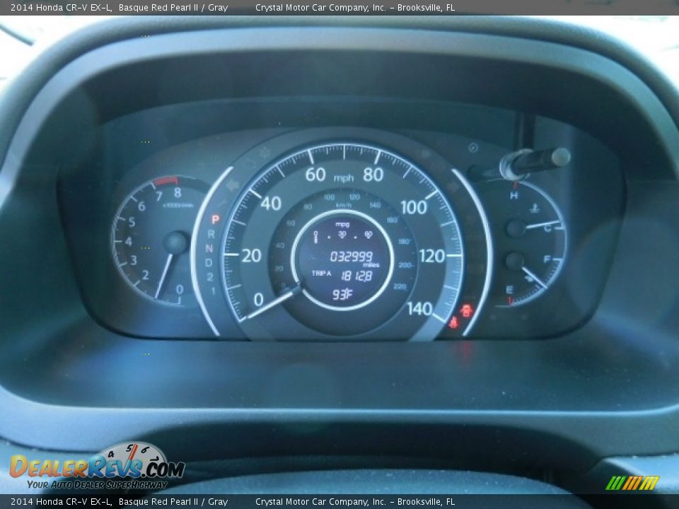 2014 Honda CR-V EX-L Basque Red Pearl II / Gray Photo #19
