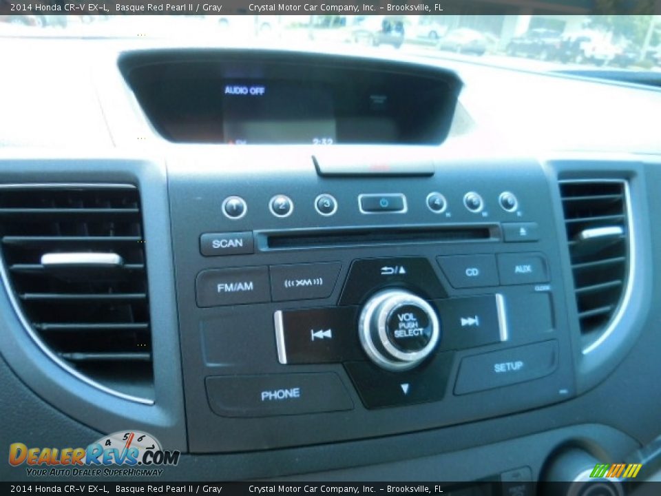 2014 Honda CR-V EX-L Basque Red Pearl II / Gray Photo #20