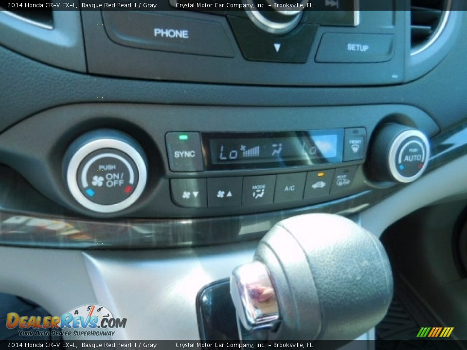 2014 Honda CR-V EX-L Basque Red Pearl II / Gray Photo #21