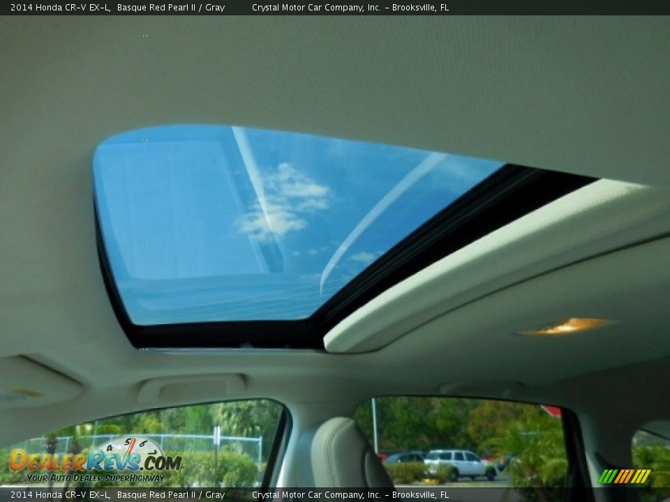 2014 Honda CR-V EX-L Basque Red Pearl II / Gray Photo #22