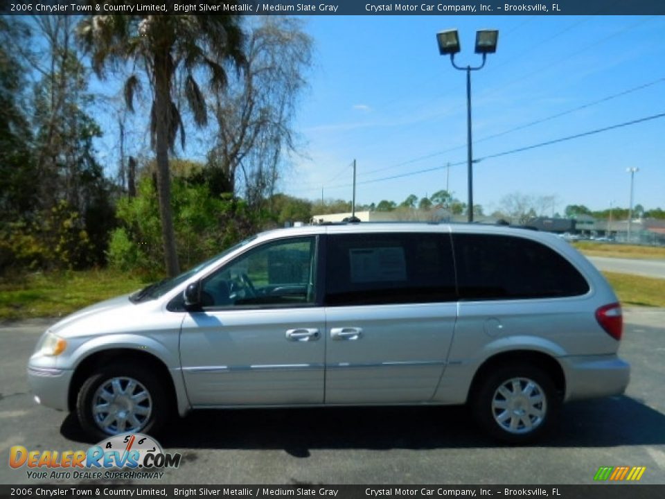 2006 Chrysler Town & Country Limited Bright Silver Metallic / Medium Slate Gray Photo #2