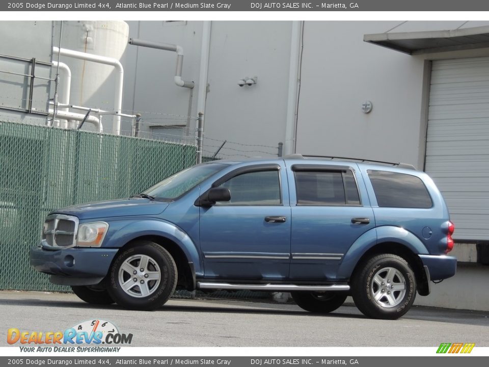 2005 Dodge Durango Limited 4x4 Atlantic Blue Pearl / Medium Slate Gray Photo #2