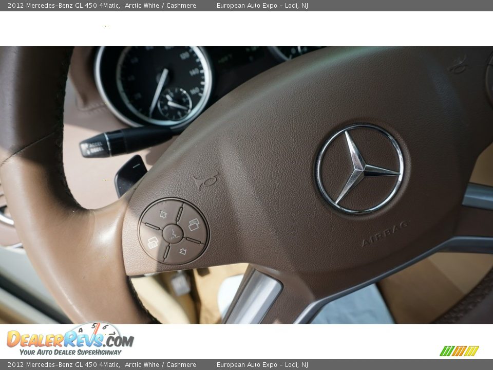 2012 Mercedes-Benz GL 450 4Matic Arctic White / Cashmere Photo #21
