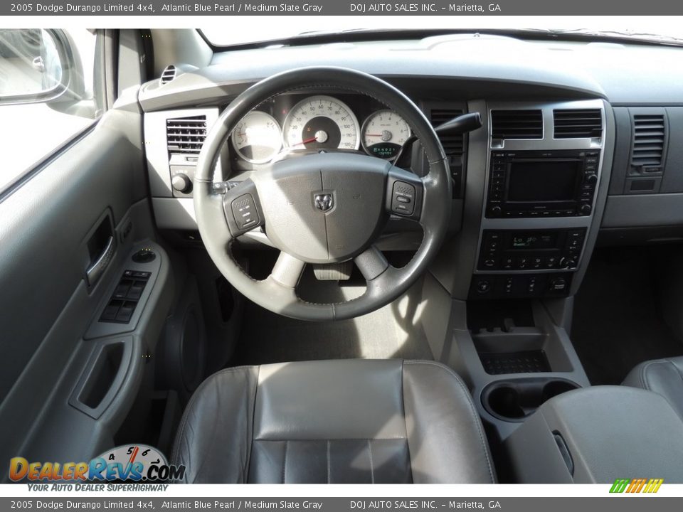 2005 Dodge Durango Limited 4x4 Atlantic Blue Pearl / Medium Slate Gray Photo #10