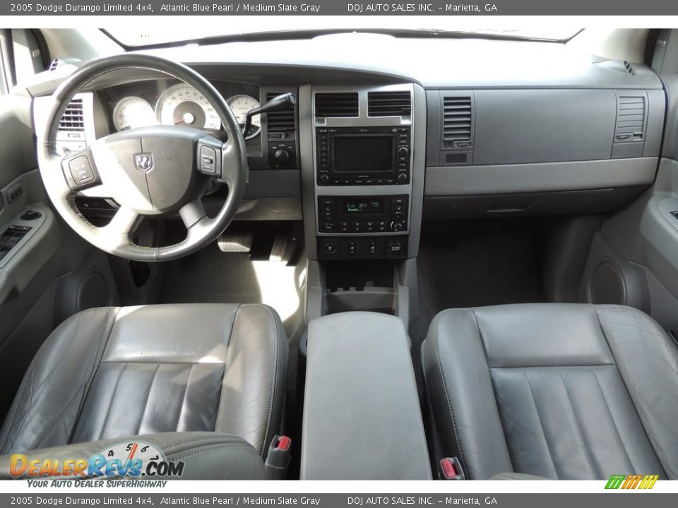2005 Dodge Durango Limited 4x4 Atlantic Blue Pearl / Medium Slate Gray Photo #11