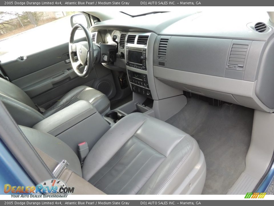 2005 Dodge Durango Limited 4x4 Atlantic Blue Pearl / Medium Slate Gray Photo #13