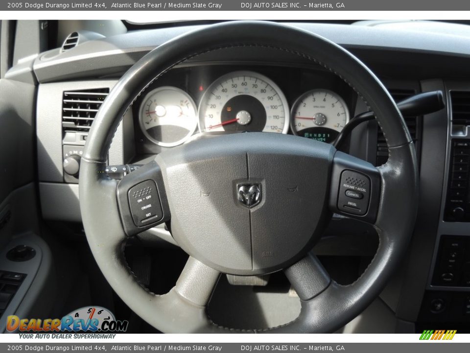 2005 Dodge Durango Limited 4x4 Atlantic Blue Pearl / Medium Slate Gray Photo #17