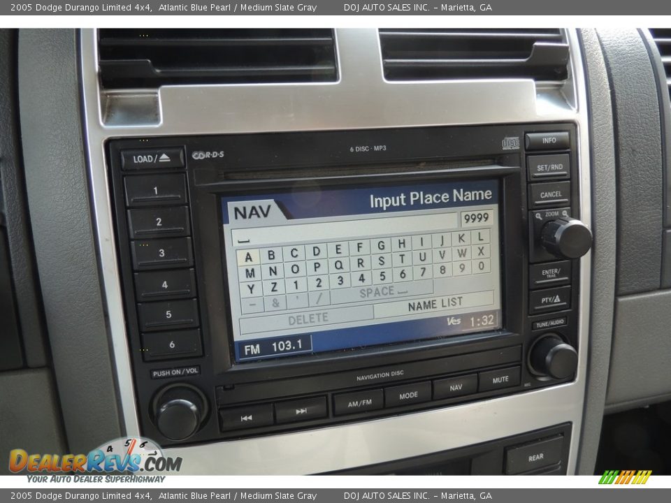 2005 Dodge Durango Limited 4x4 Atlantic Blue Pearl / Medium Slate Gray Photo #18