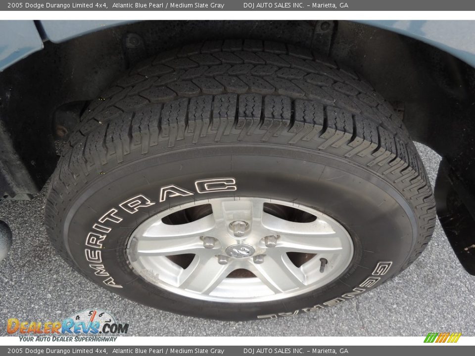 2005 Dodge Durango Limited 4x4 Atlantic Blue Pearl / Medium Slate Gray Photo #28