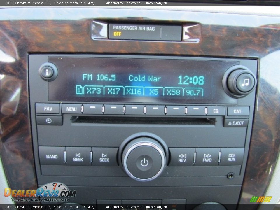 2012 Chevrolet Impala LTZ Silver Ice Metallic / Gray Photo #14