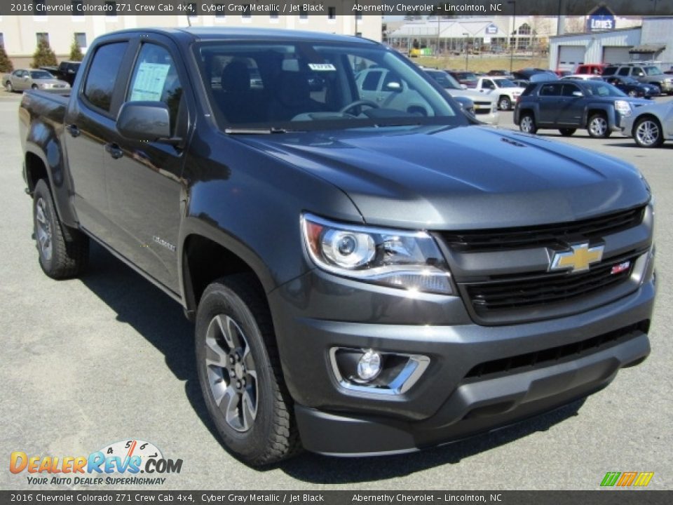 2016 Chevrolet Colorado Z71 Crew Cab 4x4 Cyber Gray Metallic / Jet Black Photo #1