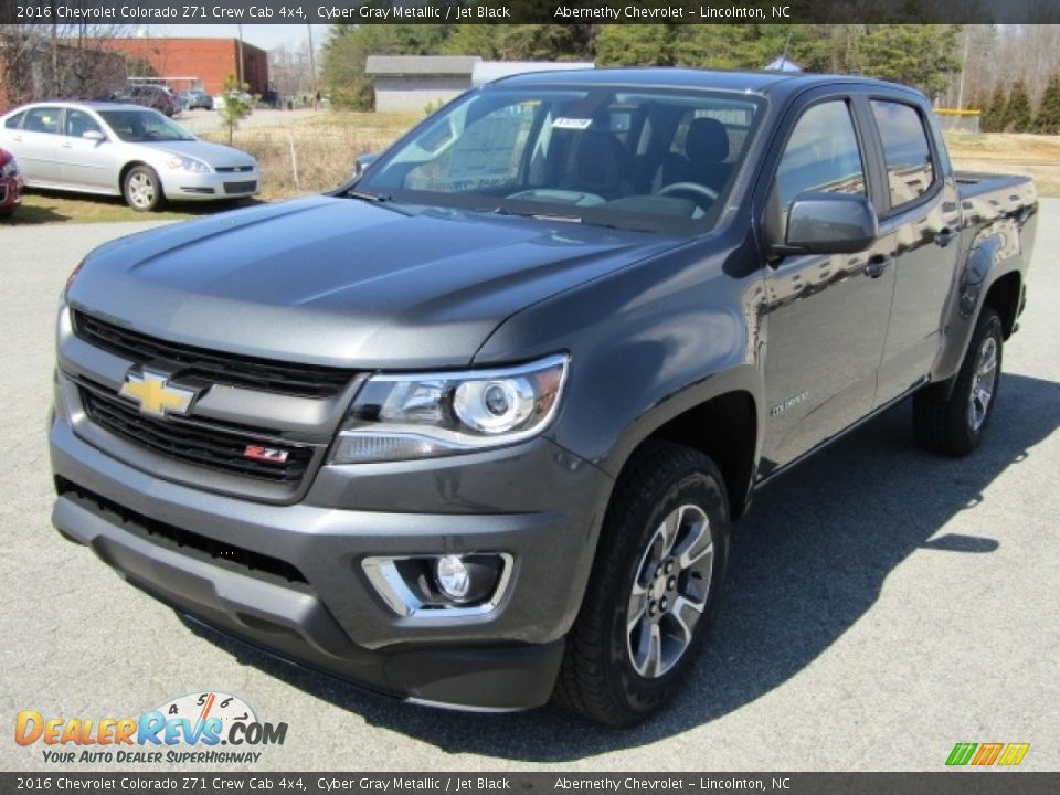 2016 Chevrolet Colorado Z71 Crew Cab 4x4 Cyber Gray Metallic / Jet Black Photo #2