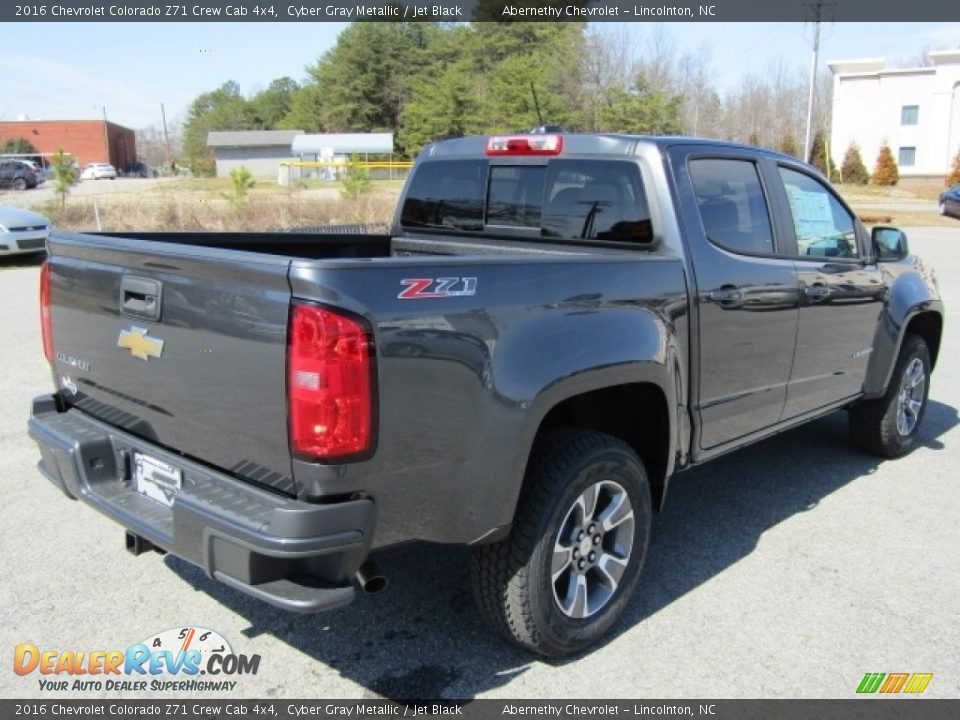 2016 Chevrolet Colorado Z71 Crew Cab 4x4 Cyber Gray Metallic / Jet Black Photo #5