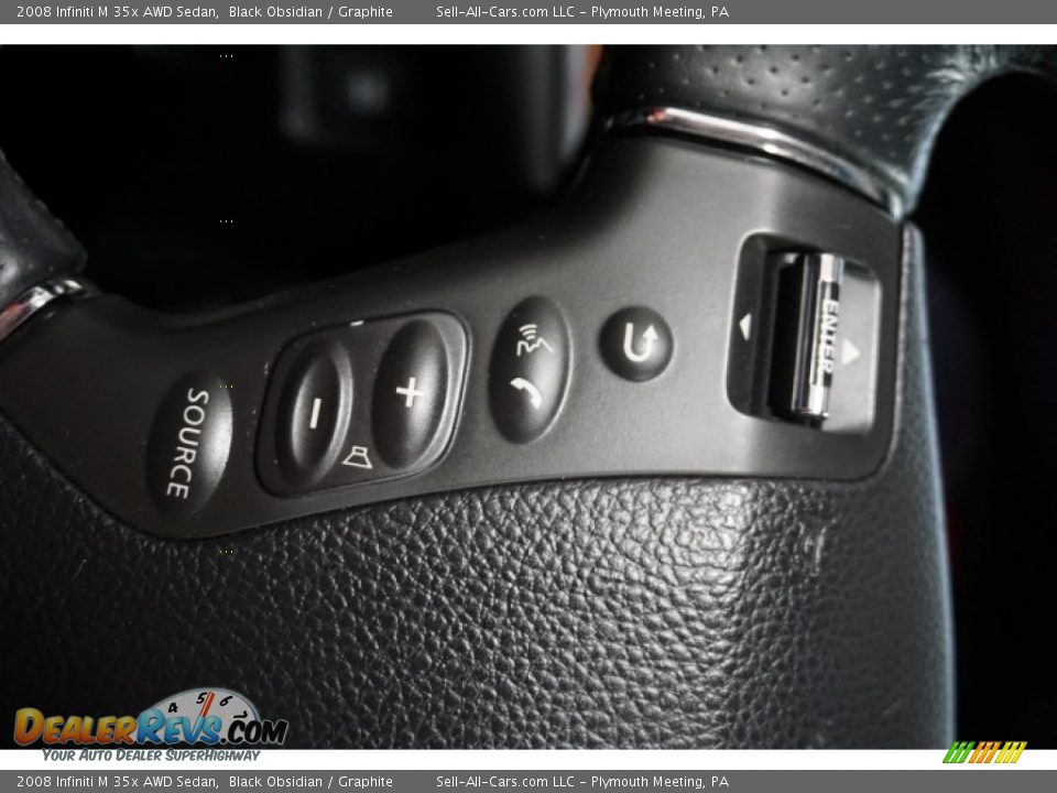 2008 Infiniti M 35x AWD Sedan Black Obsidian / Graphite Photo #26