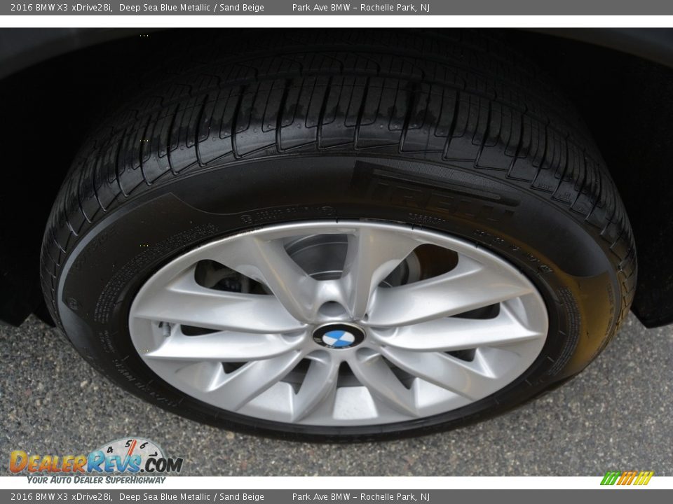 2016 BMW X3 xDrive28i Deep Sea Blue Metallic / Sand Beige Photo #33