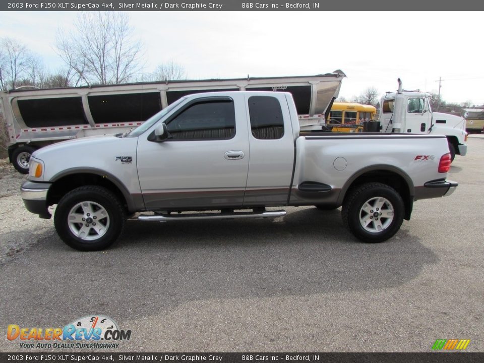 2003 Ford F150 XLT SuperCab 4x4 Silver Metallic / Dark Graphite Grey Photo #1
