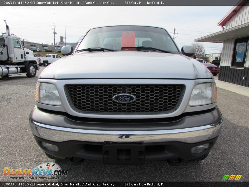2003 Ford F150 XLT SuperCab 4x4 Silver Metallic / Dark Graphite Grey Photo #3