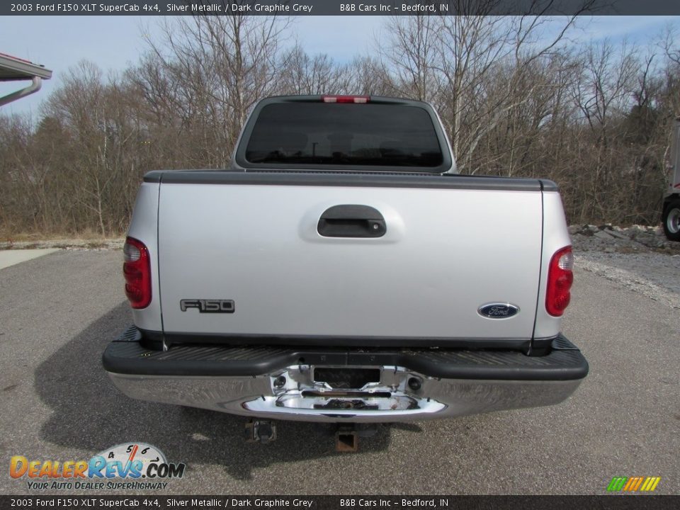 2003 Ford F150 XLT SuperCab 4x4 Silver Metallic / Dark Graphite Grey Photo #4