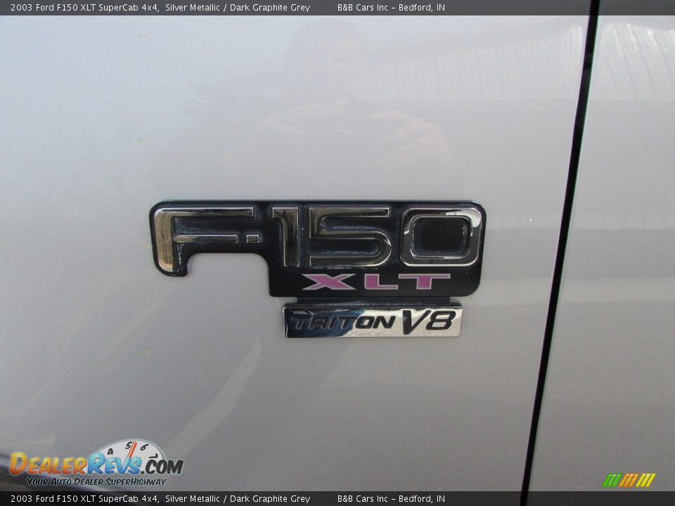 2003 Ford F150 XLT SuperCab 4x4 Silver Metallic / Dark Graphite Grey Photo #11
