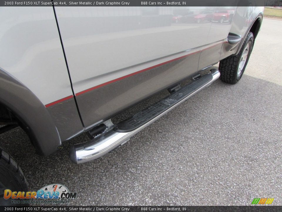 2003 Ford F150 XLT SuperCab 4x4 Silver Metallic / Dark Graphite Grey Photo #12