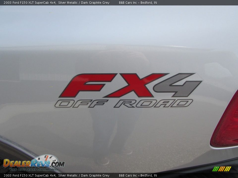2003 Ford F150 XLT SuperCab 4x4 Silver Metallic / Dark Graphite Grey Photo #13