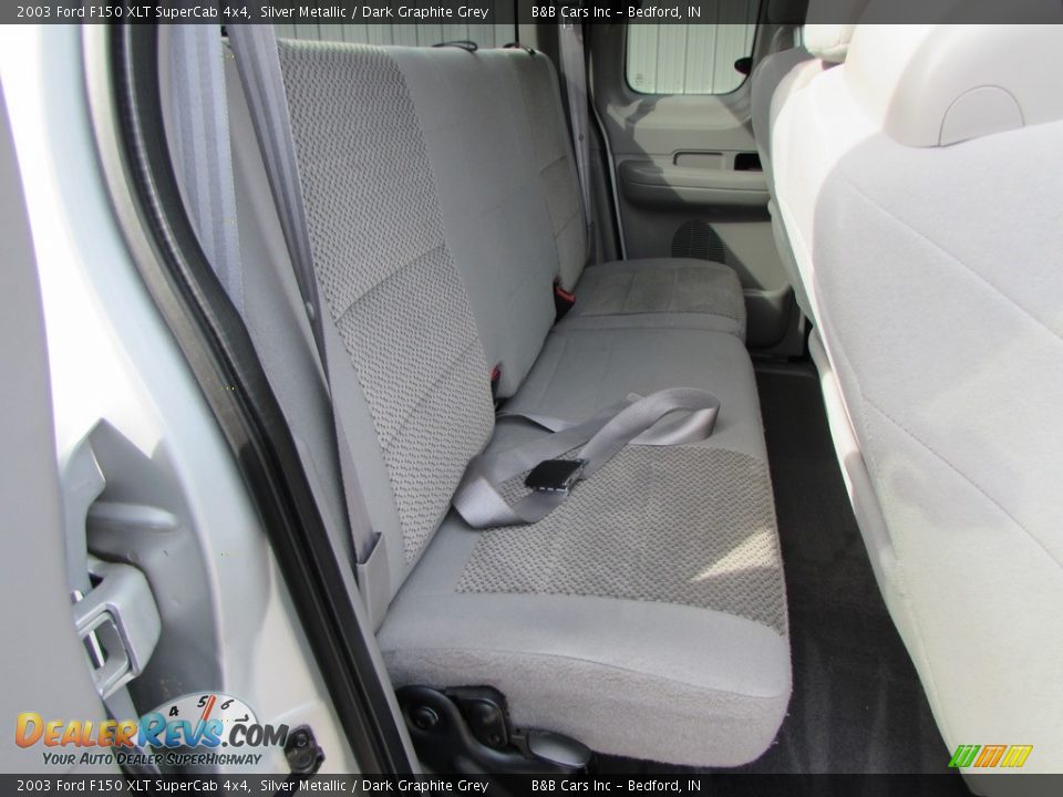 2003 Ford F150 XLT SuperCab 4x4 Silver Metallic / Dark Graphite Grey Photo #17