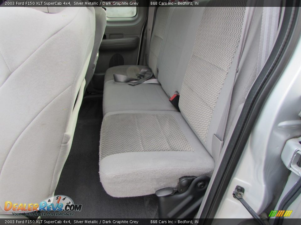 2003 Ford F150 XLT SuperCab 4x4 Silver Metallic / Dark Graphite Grey Photo #21