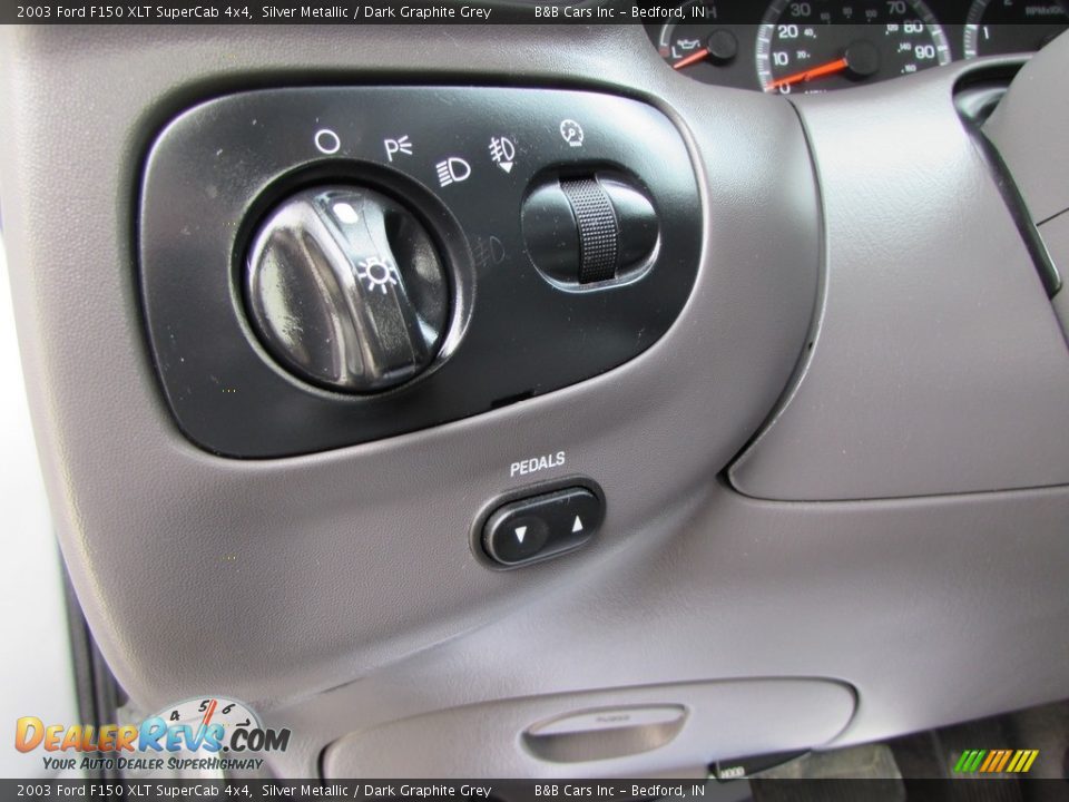 2003 Ford F150 XLT SuperCab 4x4 Silver Metallic / Dark Graphite Grey Photo #25