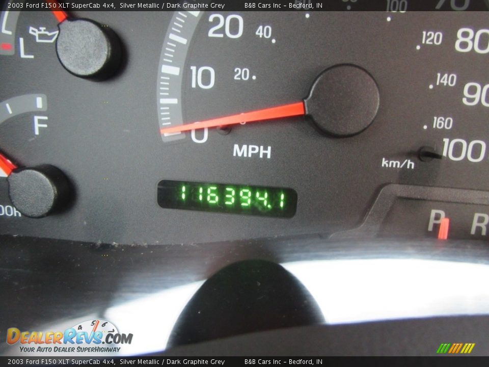 2003 Ford F150 XLT SuperCab 4x4 Silver Metallic / Dark Graphite Grey Photo #32