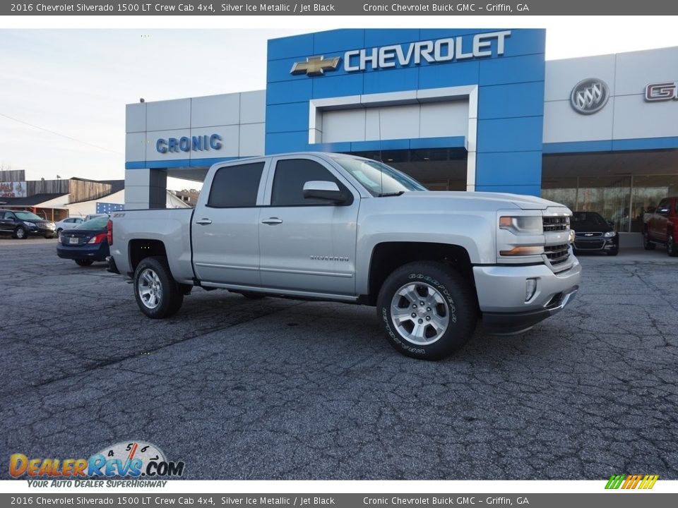 2016 Chevrolet Silverado 1500 LT Crew Cab 4x4 Silver Ice Metallic / Jet Black Photo #1