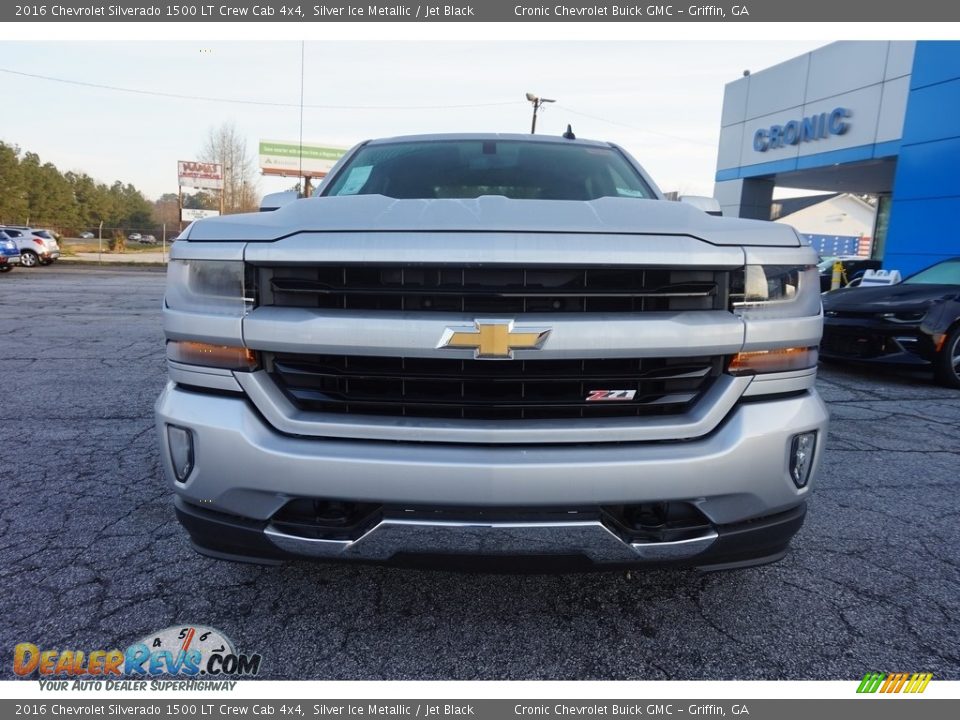 2016 Chevrolet Silverado 1500 LT Crew Cab 4x4 Silver Ice Metallic / Jet Black Photo #2