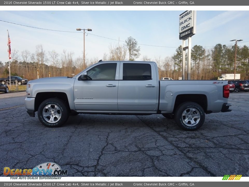 2016 Chevrolet Silverado 1500 LT Crew Cab 4x4 Silver Ice Metallic / Jet Black Photo #4